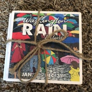 Washington Rain coasters